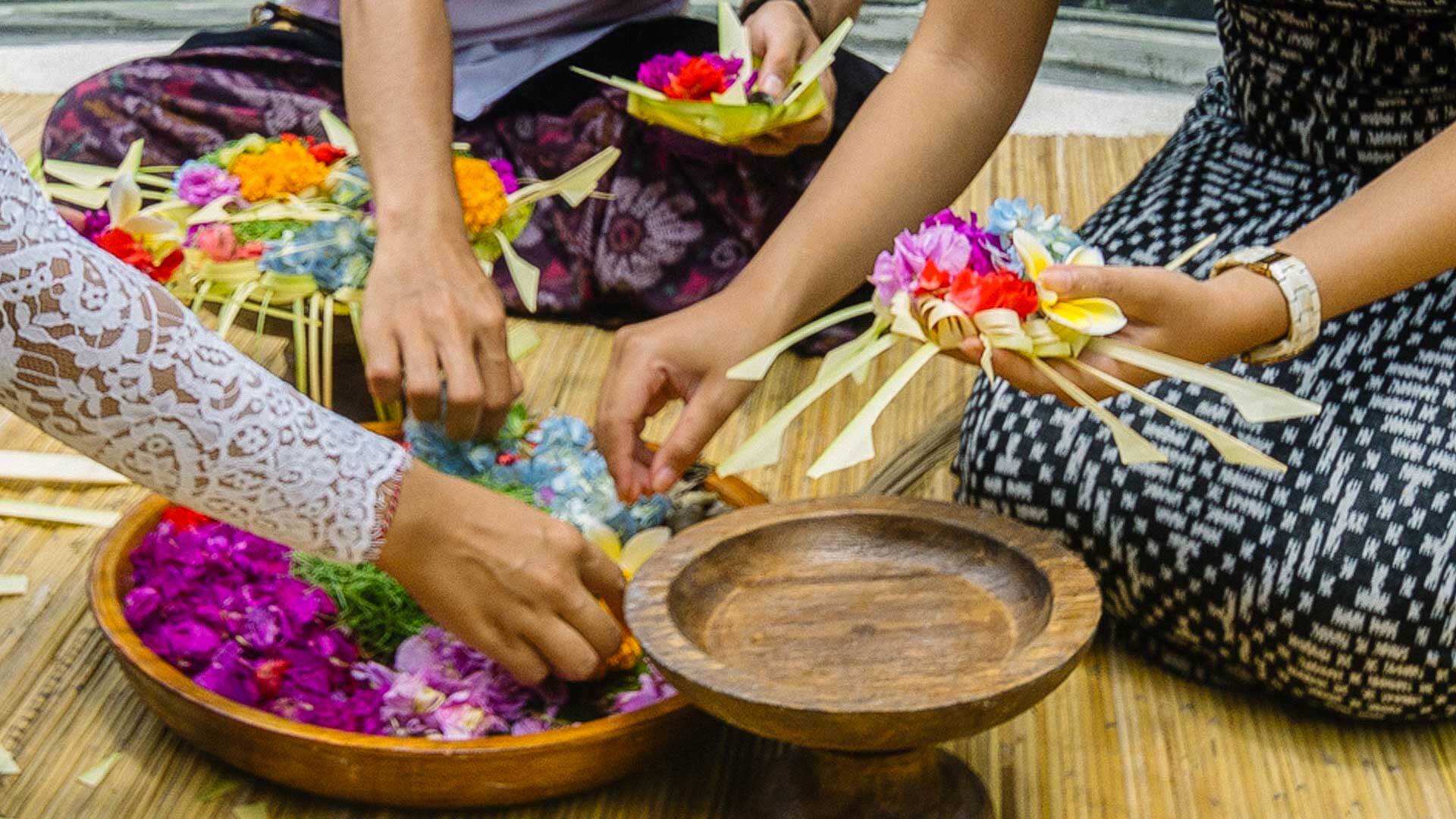 Balinese Offering Making